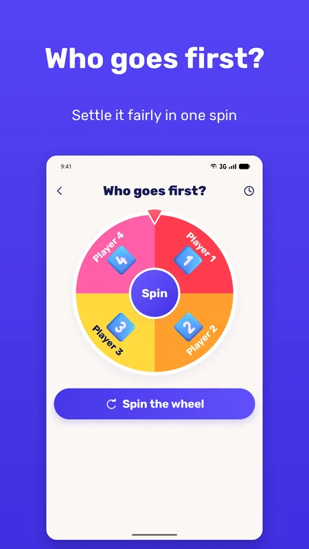 The Who goes first wheel with four players